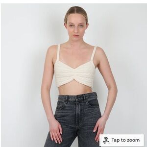 NEW‼️Ronny Kobo Collection Cream Textured Tank Top